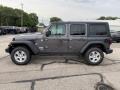 2021 Granite Crystal Metallic Jeep Wrangler Unlimited Sport 4x4  photo #8
