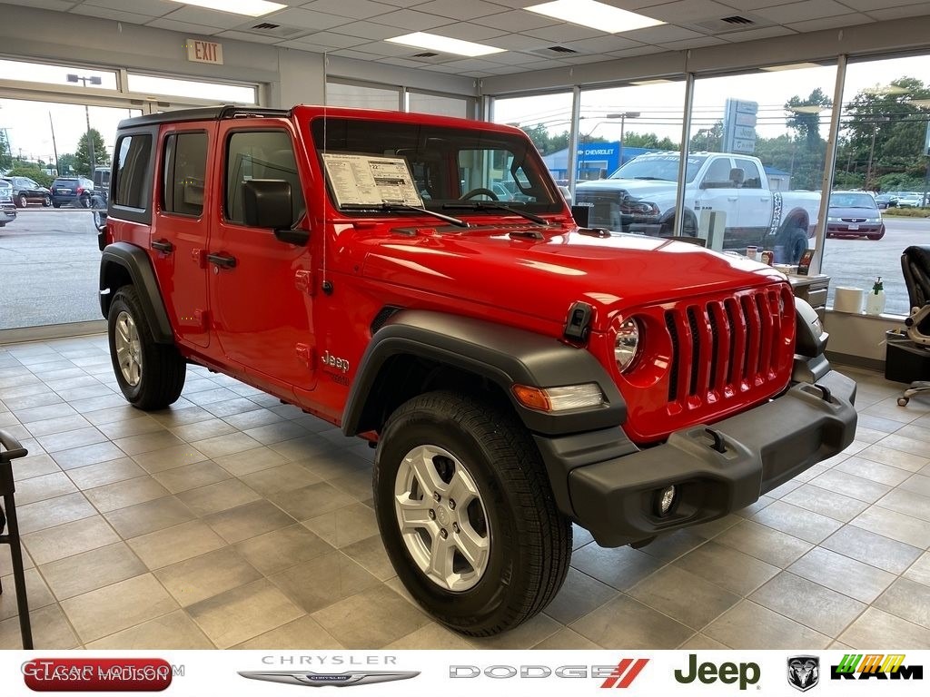 2021 Wrangler Unlimited Sport 4x4 - Firecracker Red / Black photo #1