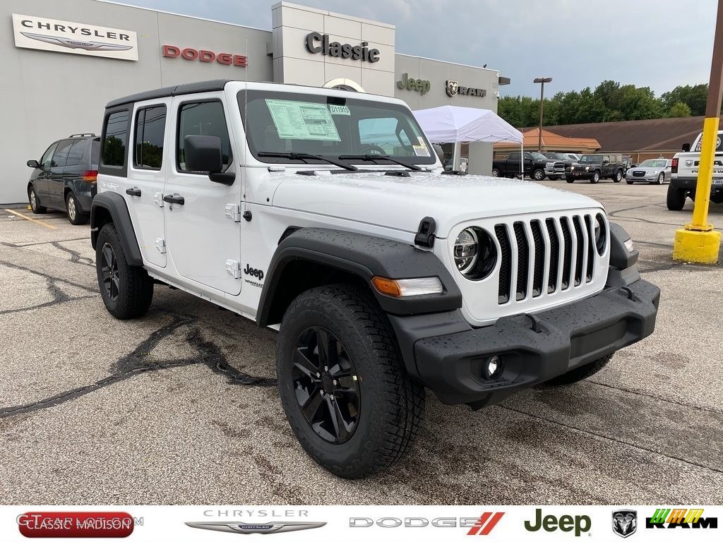 2021 Wrangler Unlimited Sport 4x4 - Bright White / Black photo #1