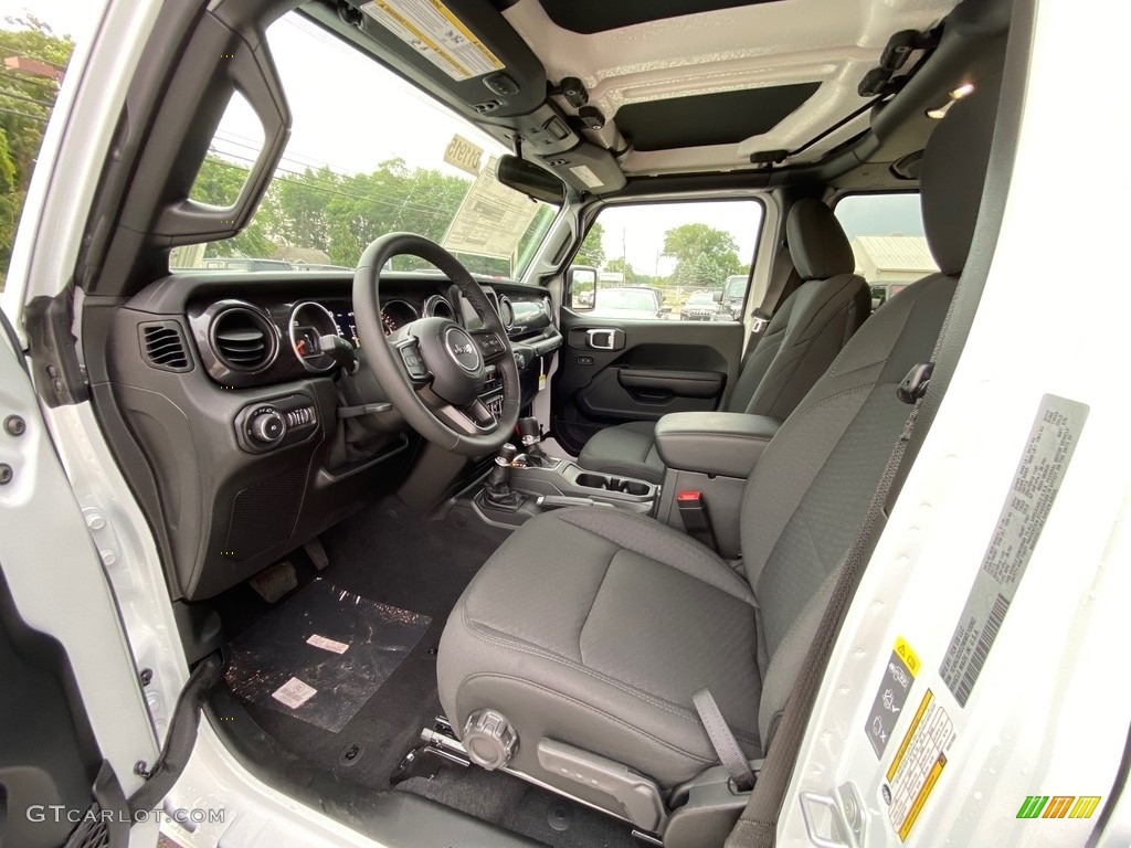 Black Interior 2021 Jeep Wrangler Unlimited Sport 4x4 Photo #139475746