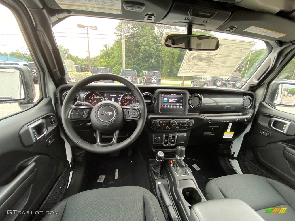 Black Interior 2021 Jeep Wrangler Unlimited Sport 4x4 Photo #139475785