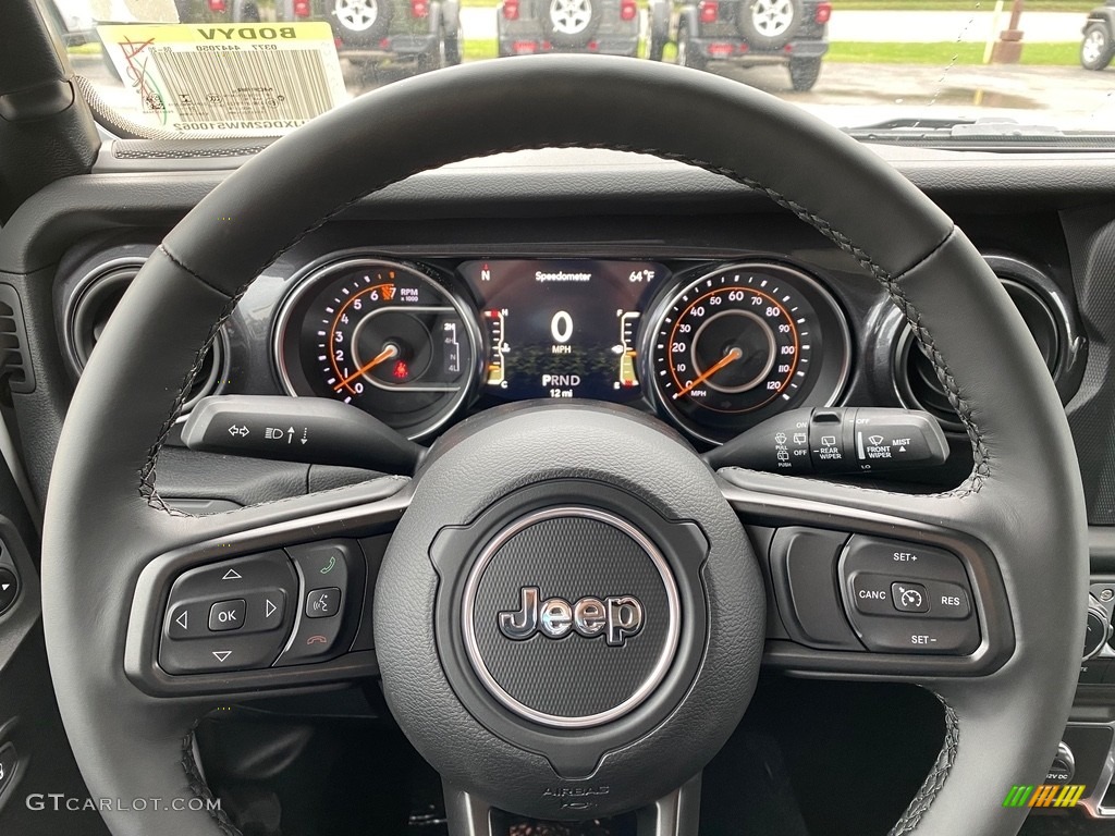 2021 Jeep Wrangler Unlimited Sport 4x4 Black Steering Wheel Photo #139475809