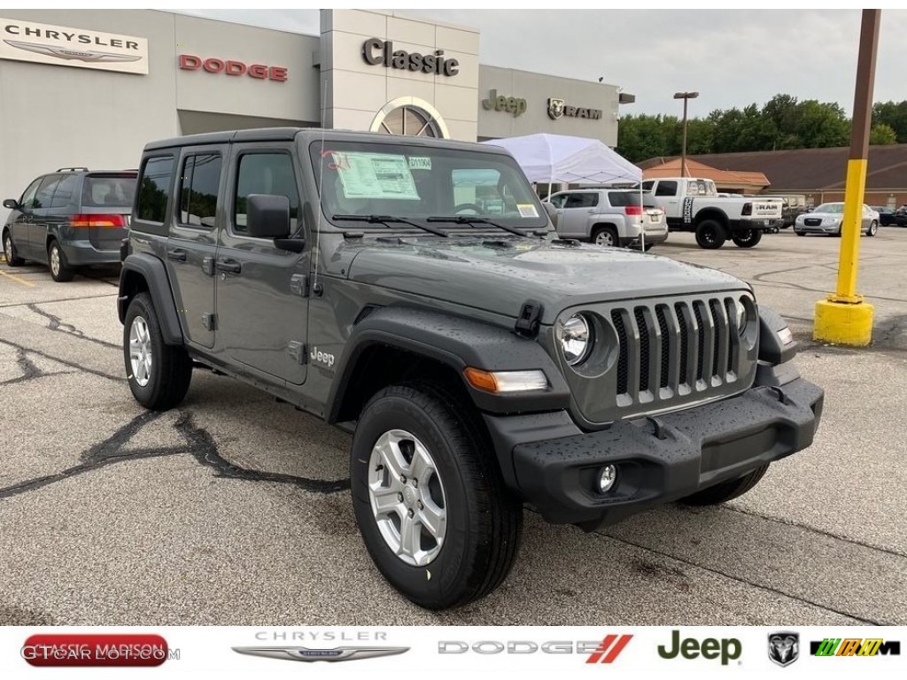 2021 Wrangler Unlimited Sport 4x4 - Sting-Gray / Black photo #1
