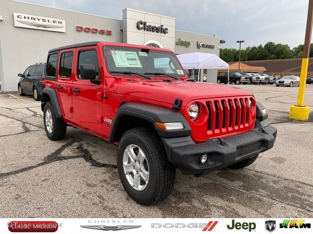 2021 Wrangler Unlimited Sport 4x4 - Firecracker Red / Black photo #1