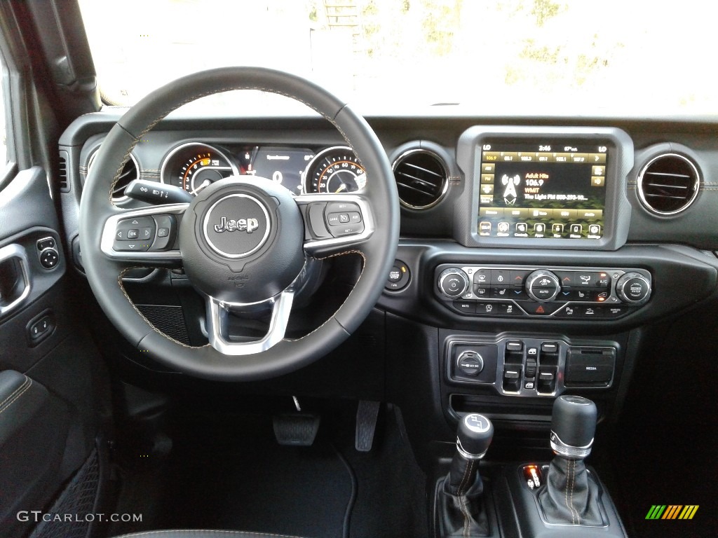 2021 Jeep Wrangler Unlimited High Altitude 4x4 Black Dashboard Photo #139477561