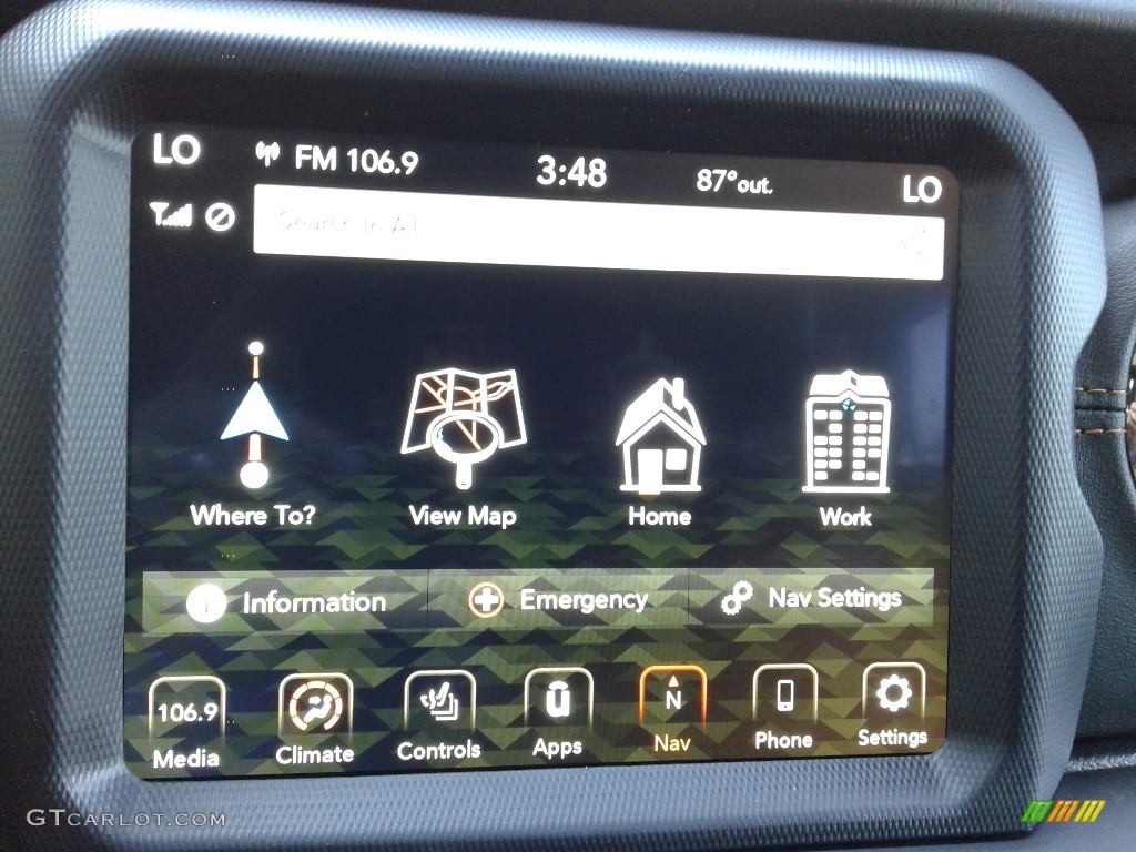 2021 Jeep Wrangler Unlimited High Altitude 4x4 Controls Photo #139477618