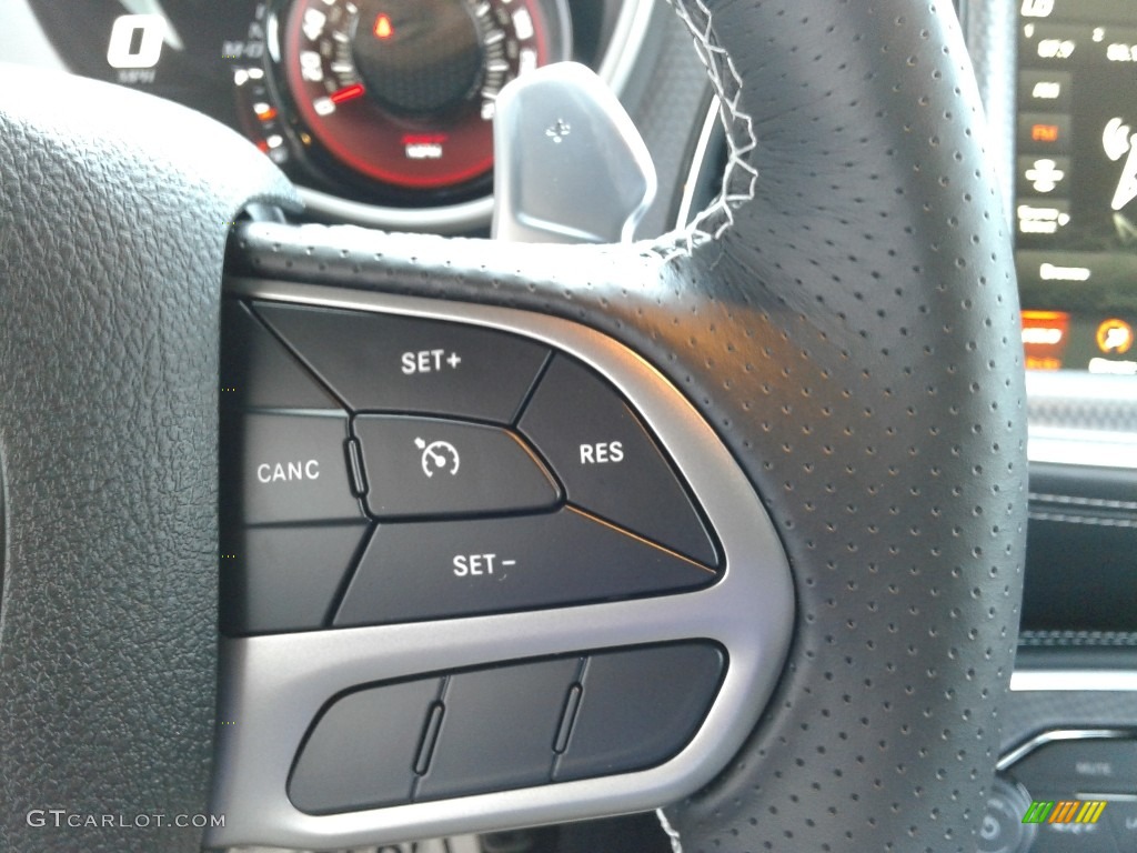 2020 Dodge Challenger SRT Hellcat Redeye Widebody Black Steering Wheel Photo #139477894