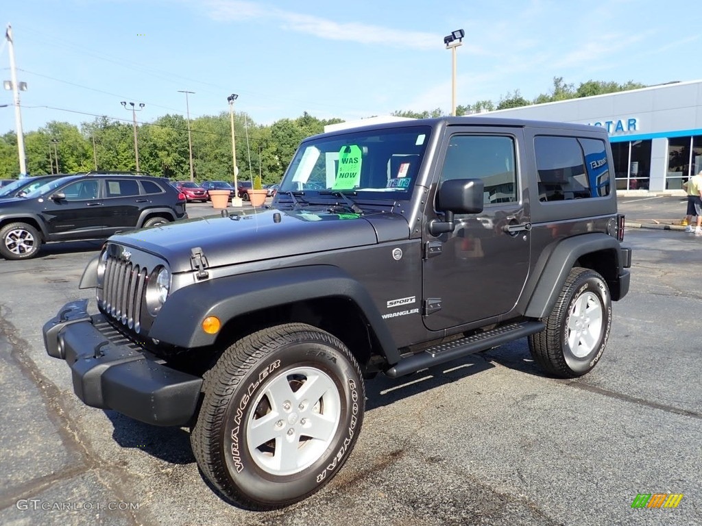 2017 Wrangler Sport 4x4 - Granite Crystal Metallic / Black photo #1