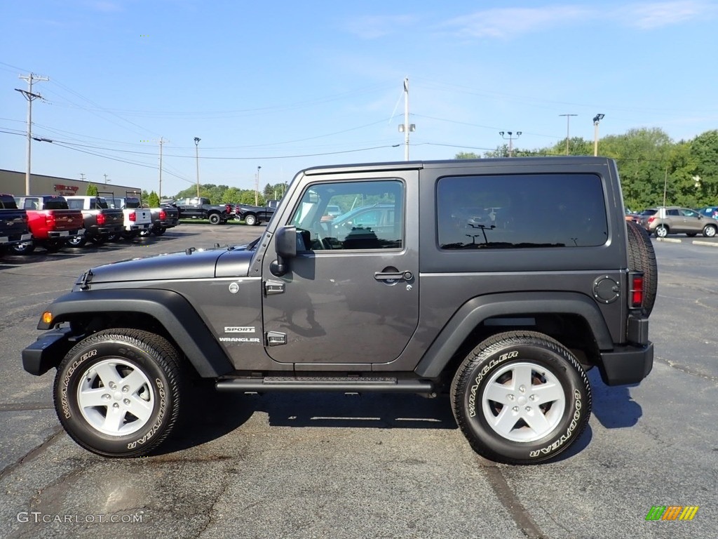 2017 Wrangler Sport 4x4 - Granite Crystal Metallic / Black photo #3