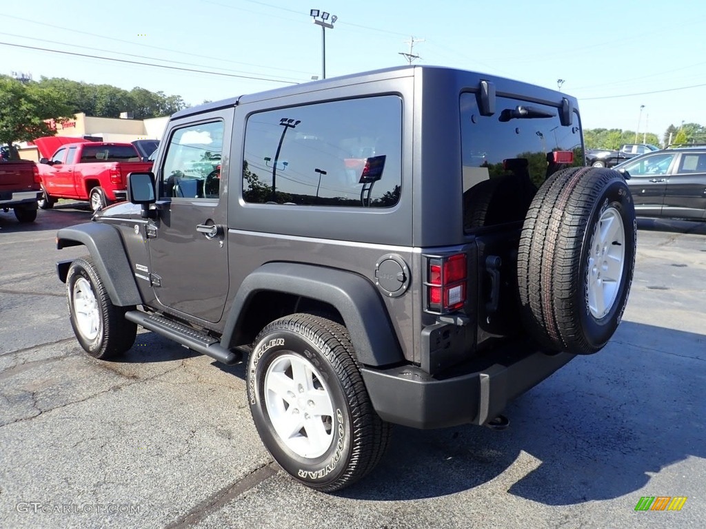 2017 Wrangler Sport 4x4 - Granite Crystal Metallic / Black photo #6
