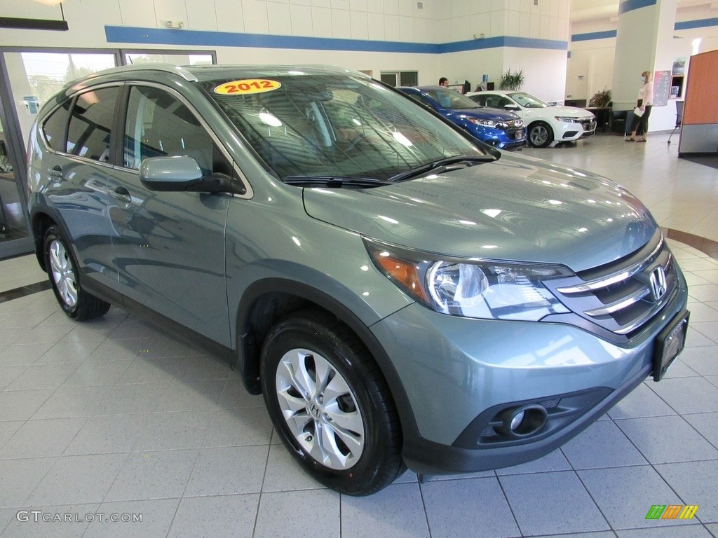 2012 CR-V EX-L 4WD - Opal Sage Metallic / Black photo #3