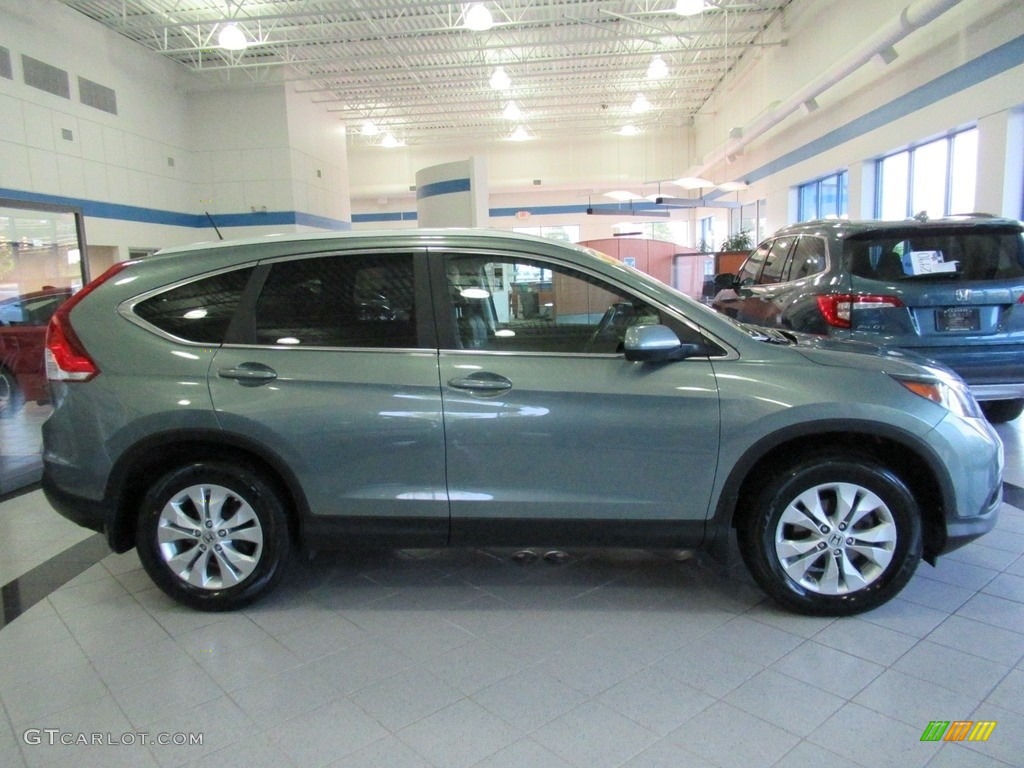 2012 CR-V EX-L 4WD - Opal Sage Metallic / Black photo #4