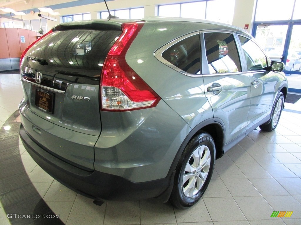 2012 CR-V EX-L 4WD - Opal Sage Metallic / Black photo #7