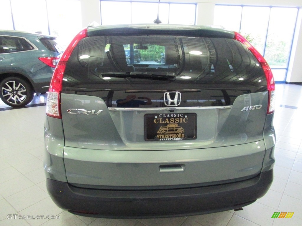 2012 CR-V EX-L 4WD - Opal Sage Metallic / Black photo #8