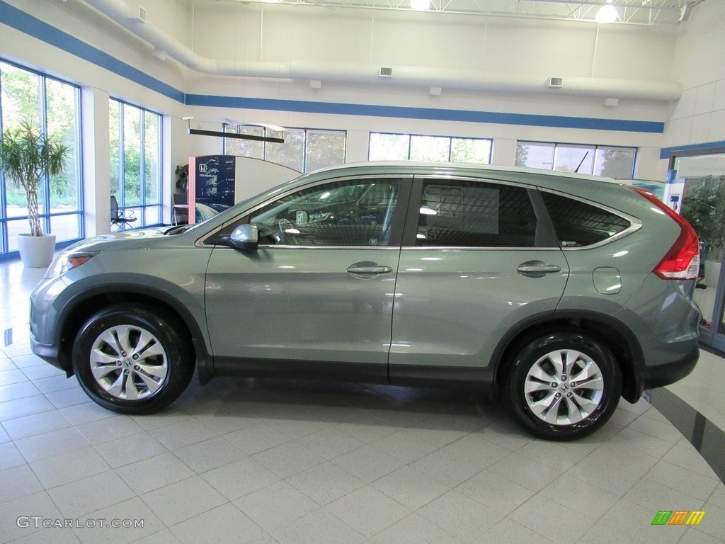 2012 CR-V EX-L 4WD - Opal Sage Metallic / Black photo #10