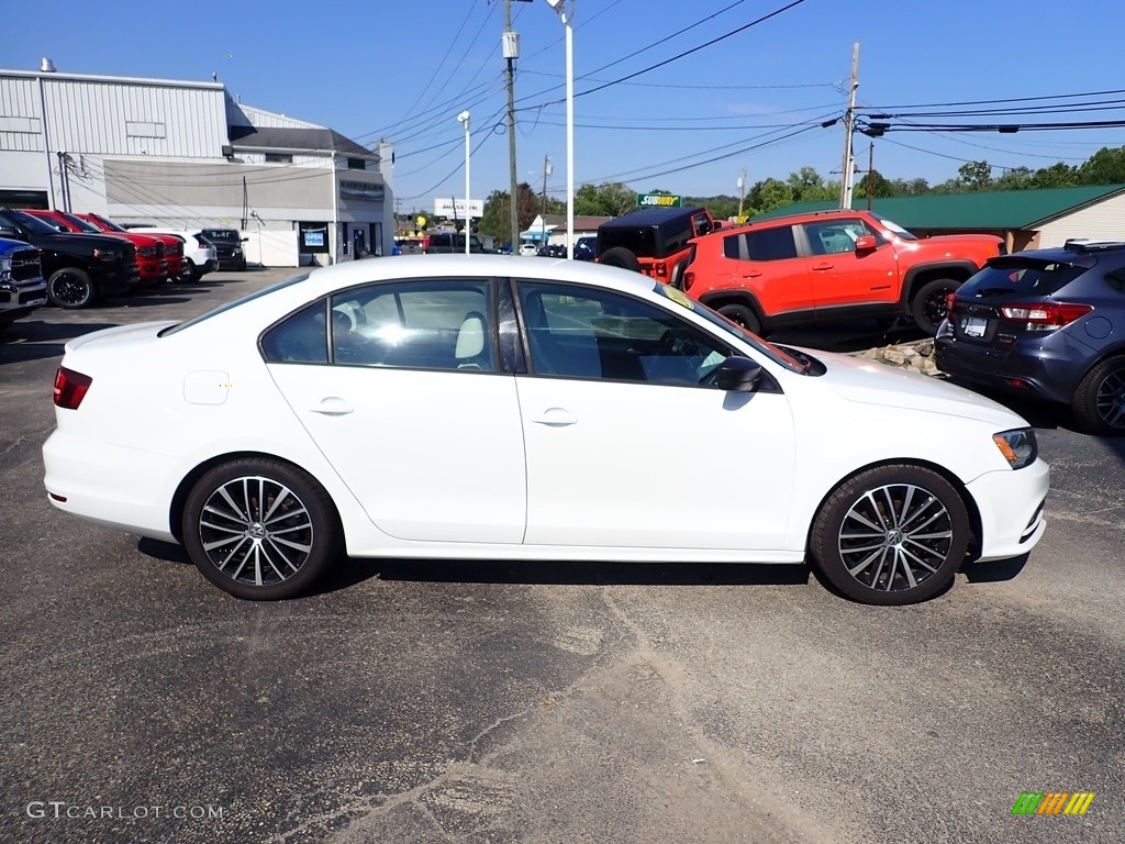 2016 Jetta Sport - Pure White / Black/Ceramique photo #7