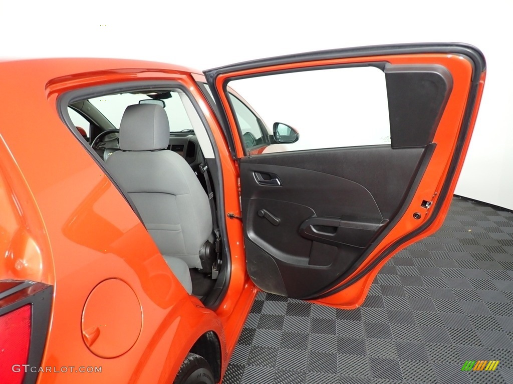 2012 Sonic LS Hatch - Inferno Orange Metallic / Jet Black/Dark Titanium photo #33