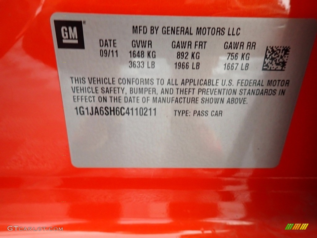 2012 Sonic LS Hatch - Inferno Orange Metallic / Jet Black/Dark Titanium photo #39