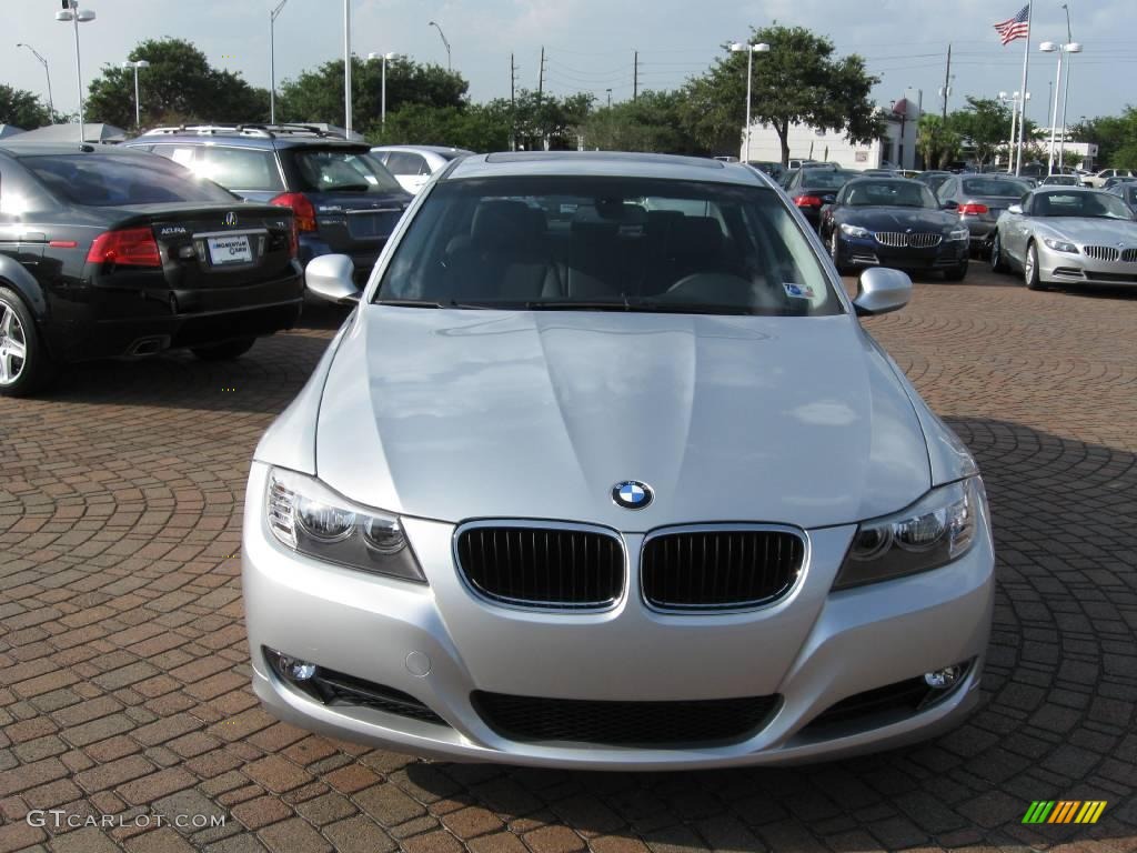 2009 3 Series 328i Sedan - Titanium Silver Metallic / Black photo #2