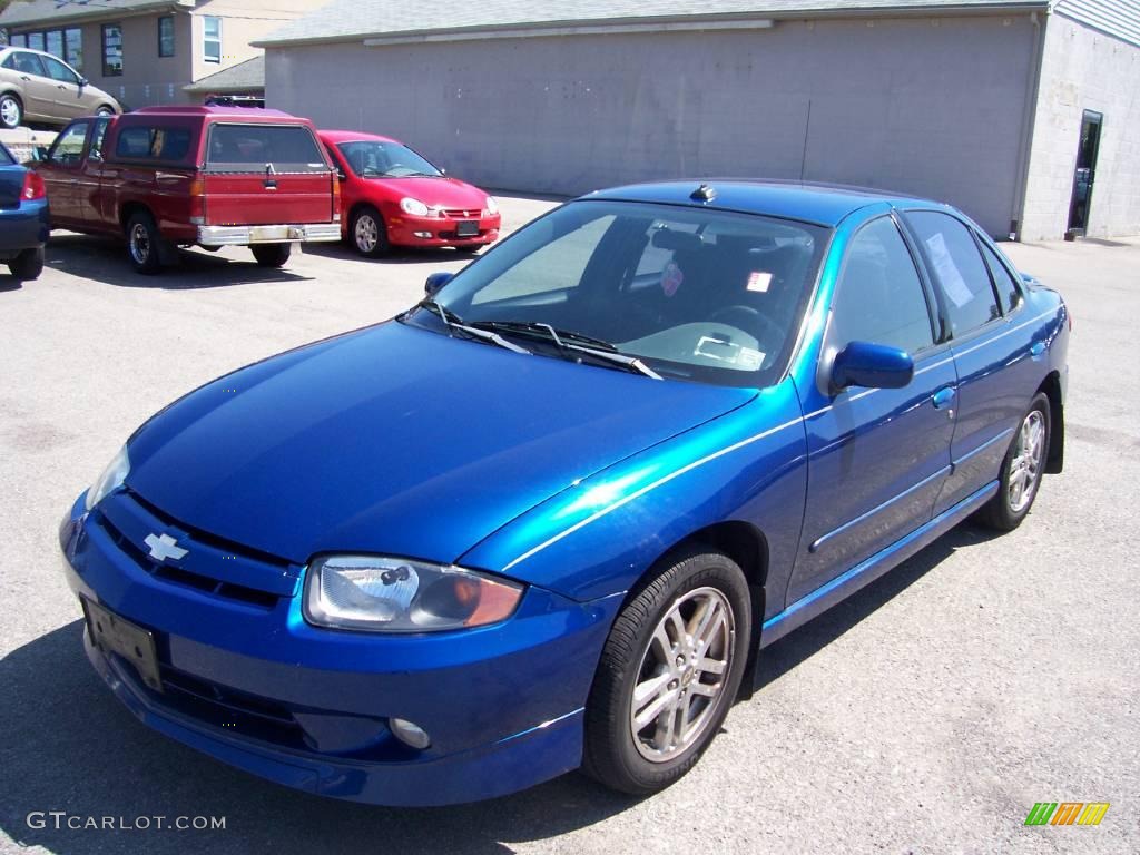 2003 Cavalier LS Sport Sedan - Arrival Blue Metallic / Graphite Gray photo #1