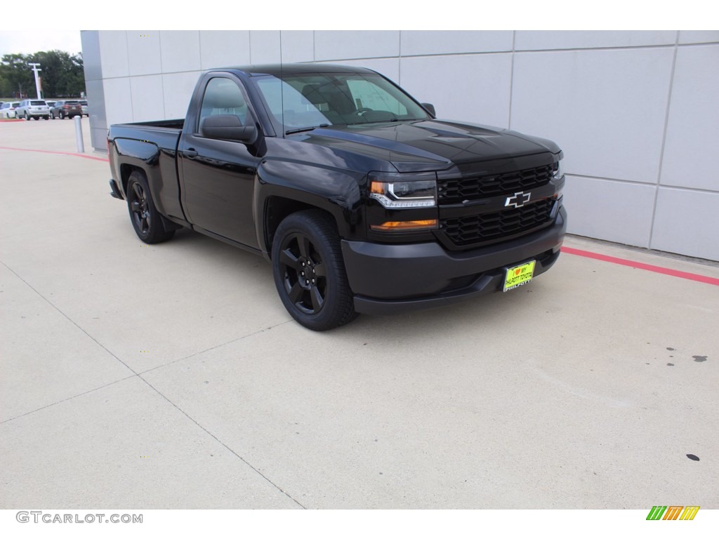 2017 Silverado 1500 WT Regular Cab - Black / Dark Ash/Jet Black photo #1