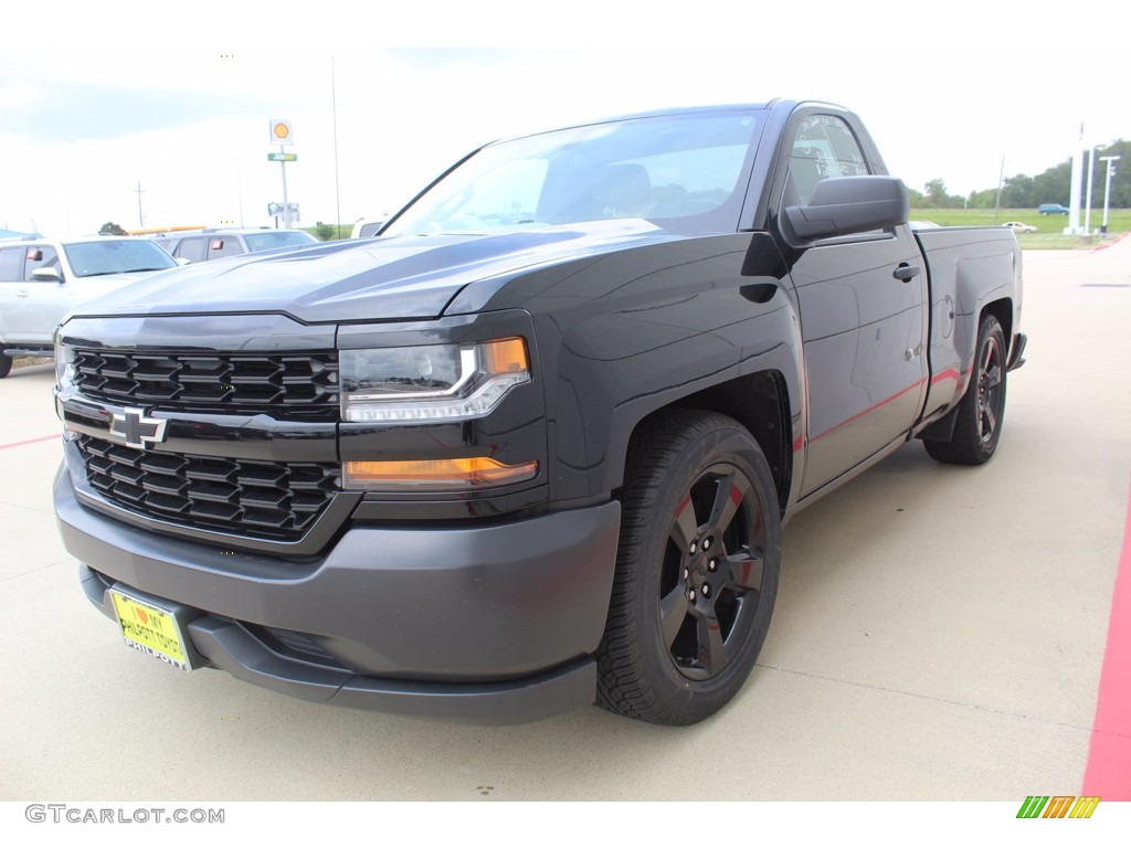 Black 2017 Chevrolet Silverado 1500 WT Regular Cab Exterior Photo #139485270