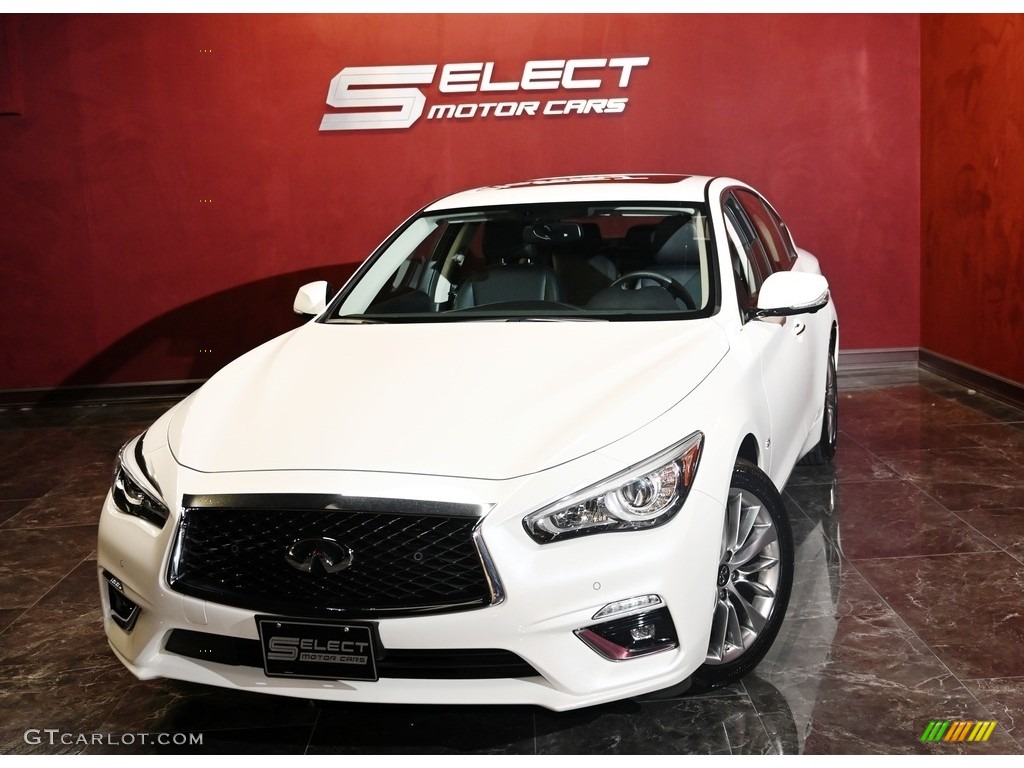 2019 Q50 3.0t AWD - Pure White / Graphite photo #1