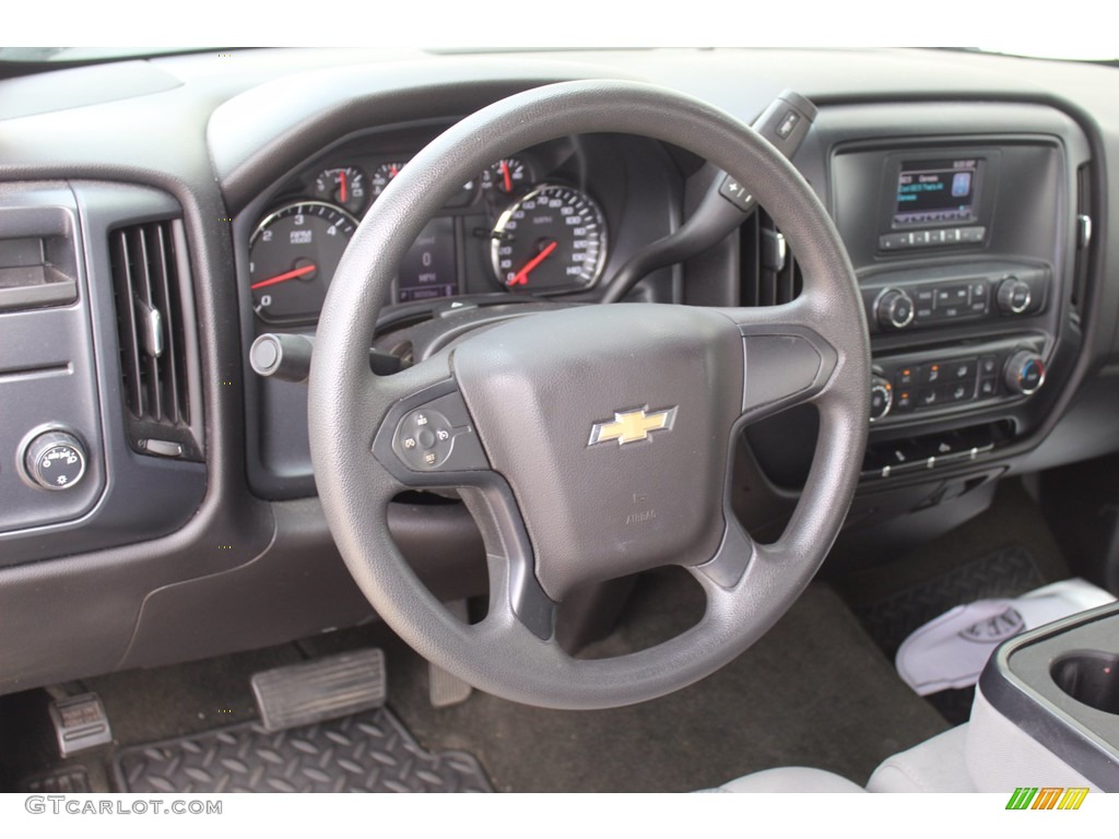 2017 Chevrolet Silverado 1500 WT Regular Cab Dark Ash/Jet Black Steering Wheel Photo #139485480
