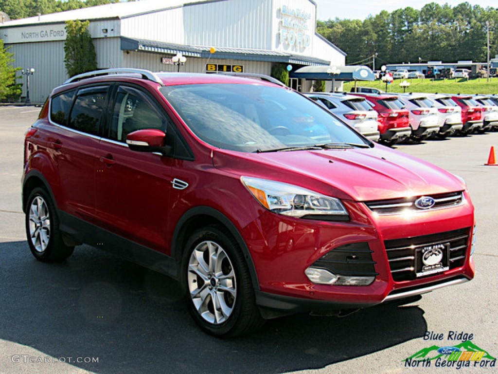 2015 Escape Titanium 4WD - Ruby Red Metallic / Medium Light Stone photo #7