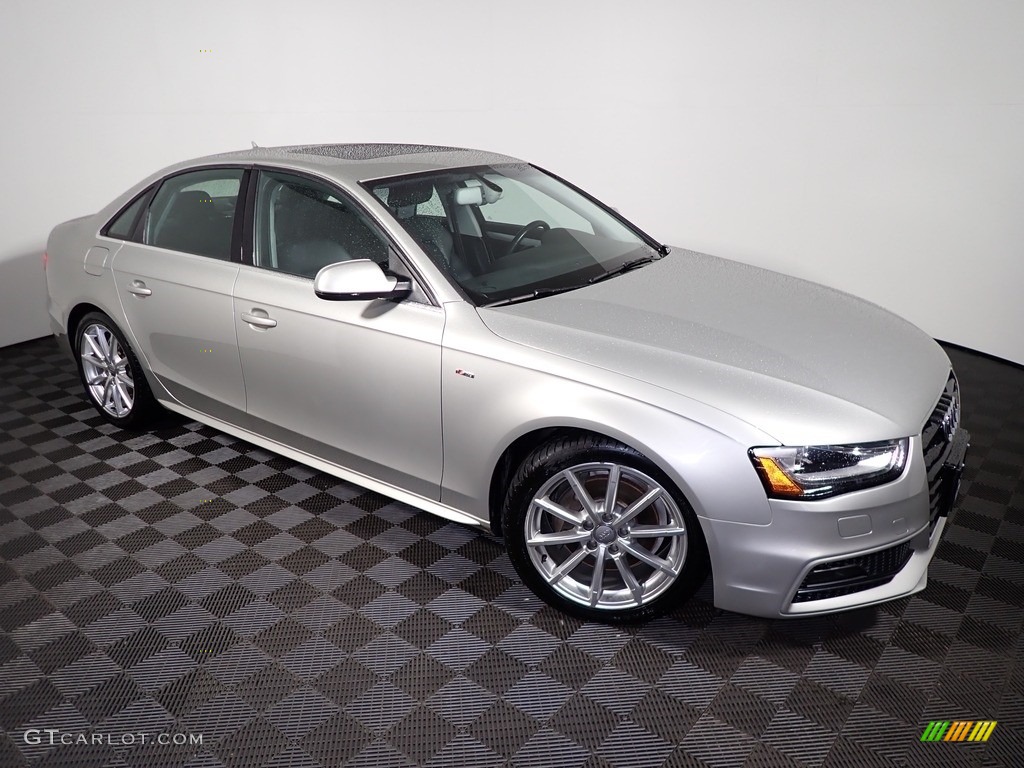 2014 A4 2.0T quattro Sedan - Ice Silver Metallic / Black photo #2