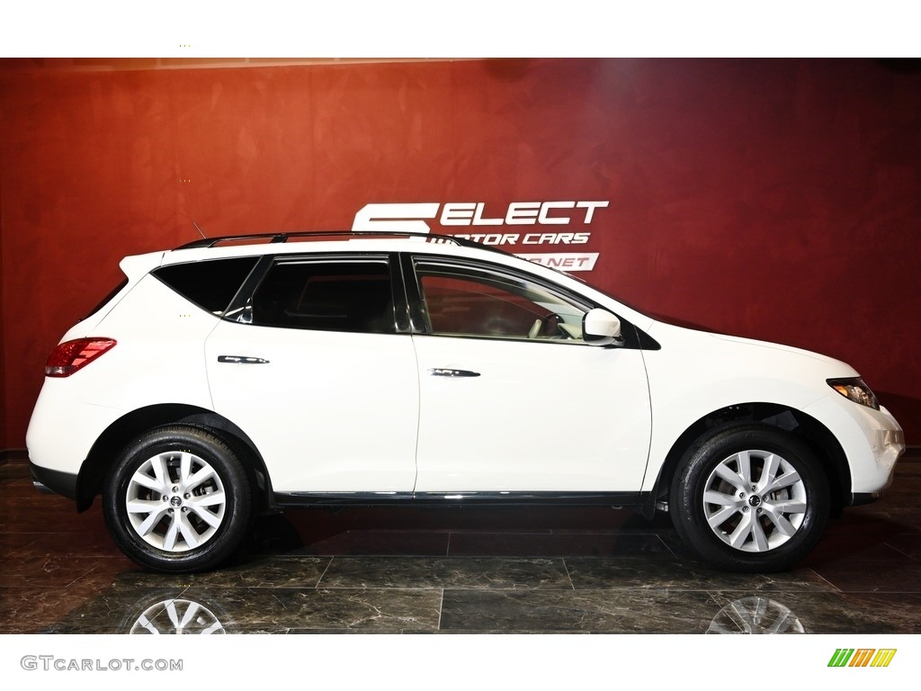 2011 Murano SL AWD - Glacier White Pearl / Beige photo #4