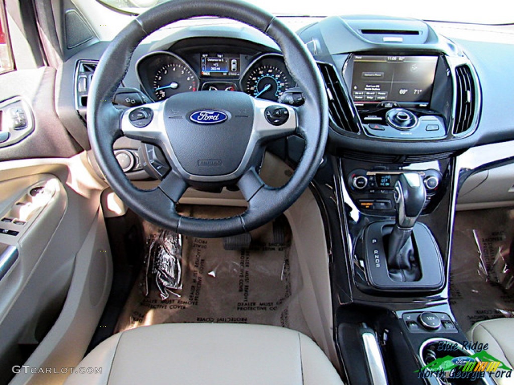 2015 Escape Titanium 4WD - Ruby Red Metallic / Medium Light Stone photo #15