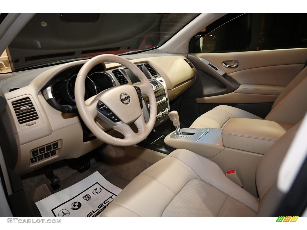 2011 Murano SL AWD - Glacier White Pearl / Beige photo #8