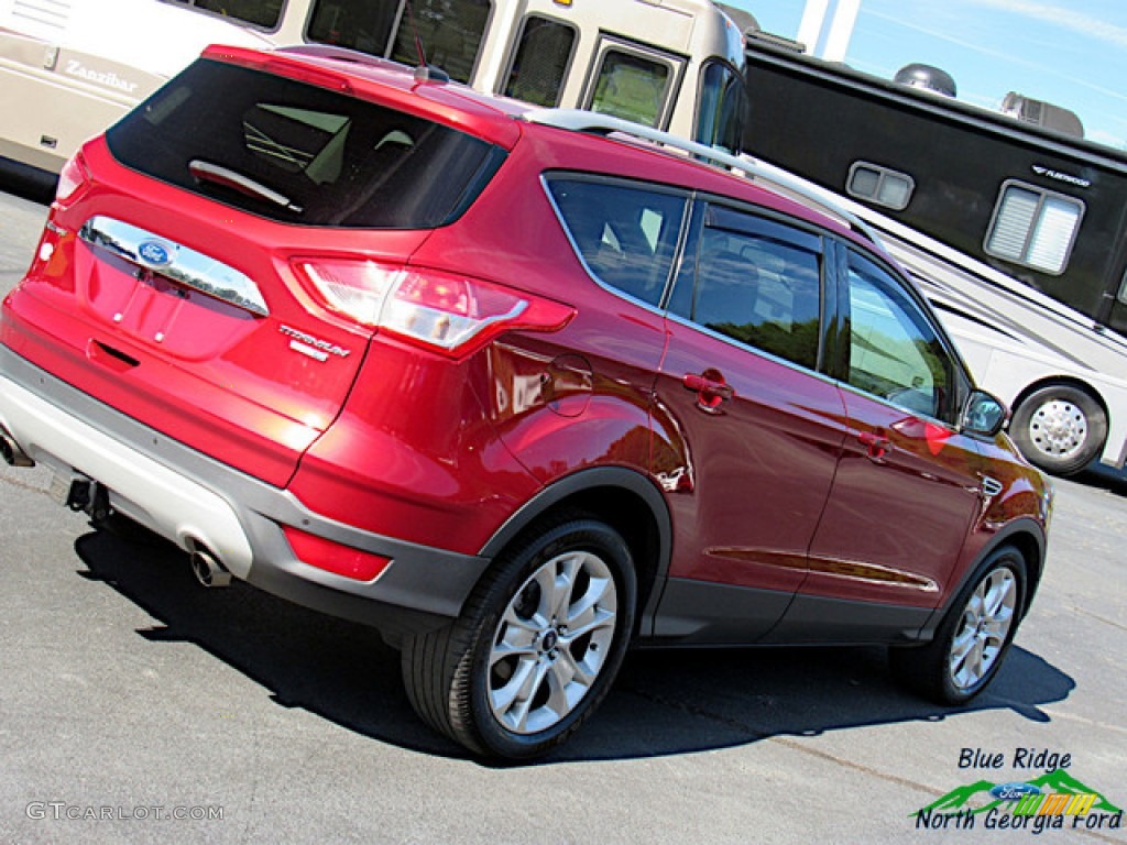 2015 Escape Titanium 4WD - Ruby Red Metallic / Medium Light Stone photo #29