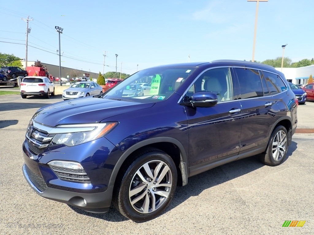 Obsidian Blue Pearl 2018 Honda Pilot Touring AWD Exterior Photo #139486452