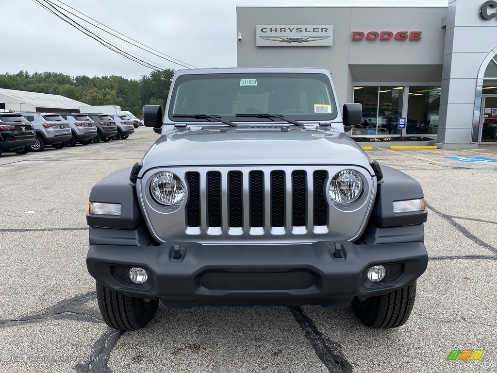 2021 Wrangler Unlimited Sport 4x4 - Billet Silver Metallic / Black photo #7