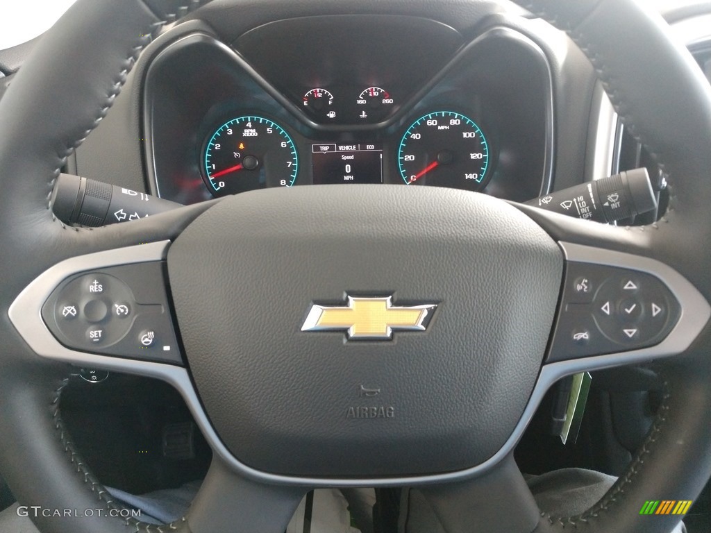 2021 Chevrolet Colorado WT Extended Cab Jet Black Steering Wheel Photo #139487476