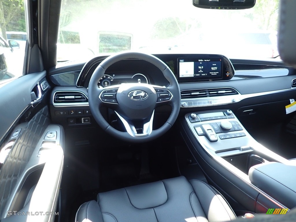 2021 Hyundai Palisade Calligraphy AWD Black Dashboard Photo #139488316