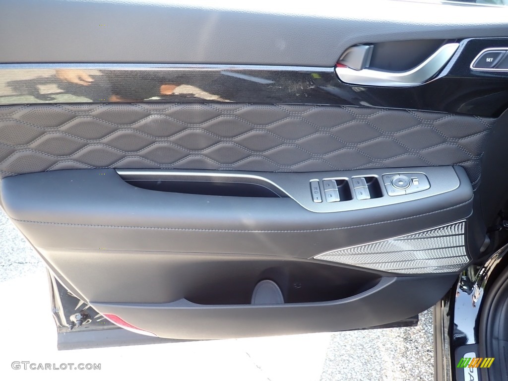 2021 Hyundai Palisade Calligraphy AWD Black Door Panel Photo #139488364