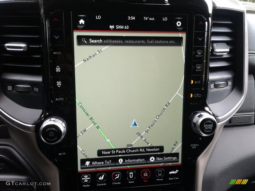 2020 Ram 4500 Laramie Crew Cab 4x4 Chassis Navigation Photo #139490014