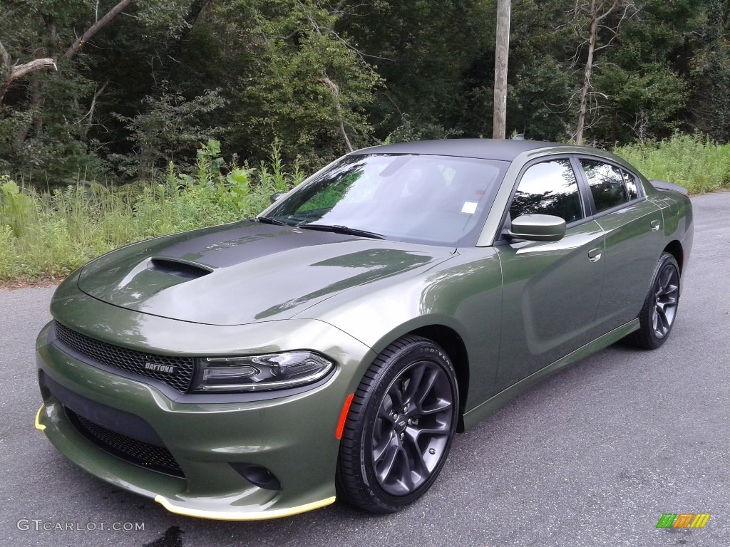 F8 Green 2020 Dodge Charger Daytona Exterior Photo #139490353