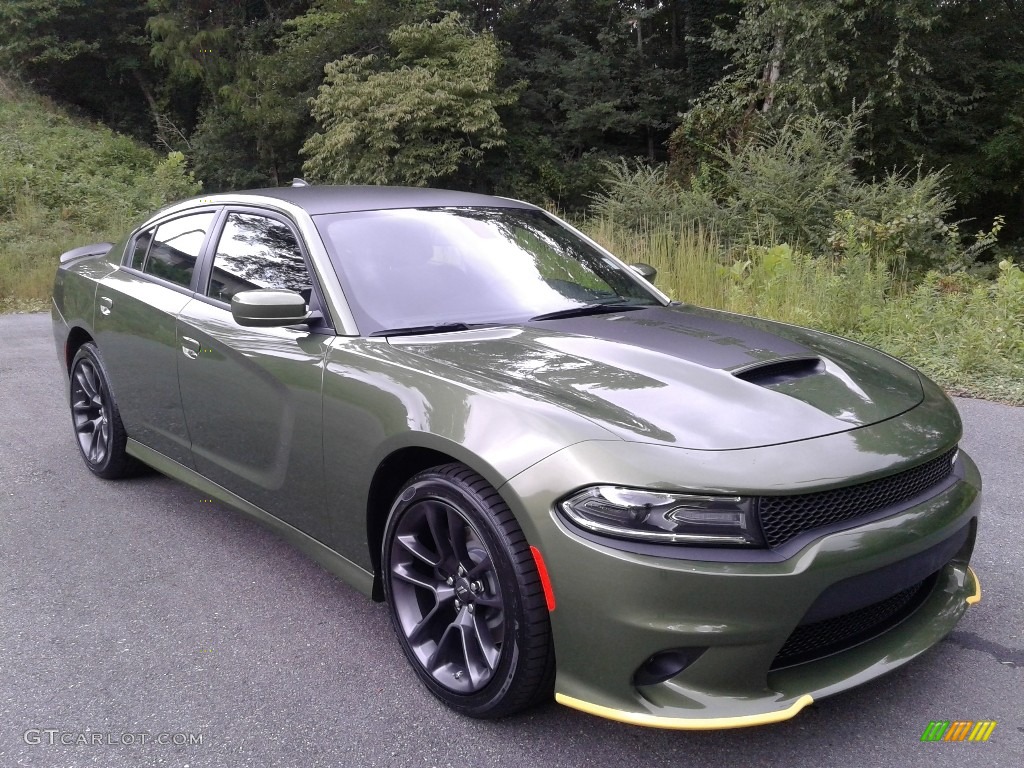 F8 Green 2020 Dodge Charger Daytona Exterior Photo #139490410