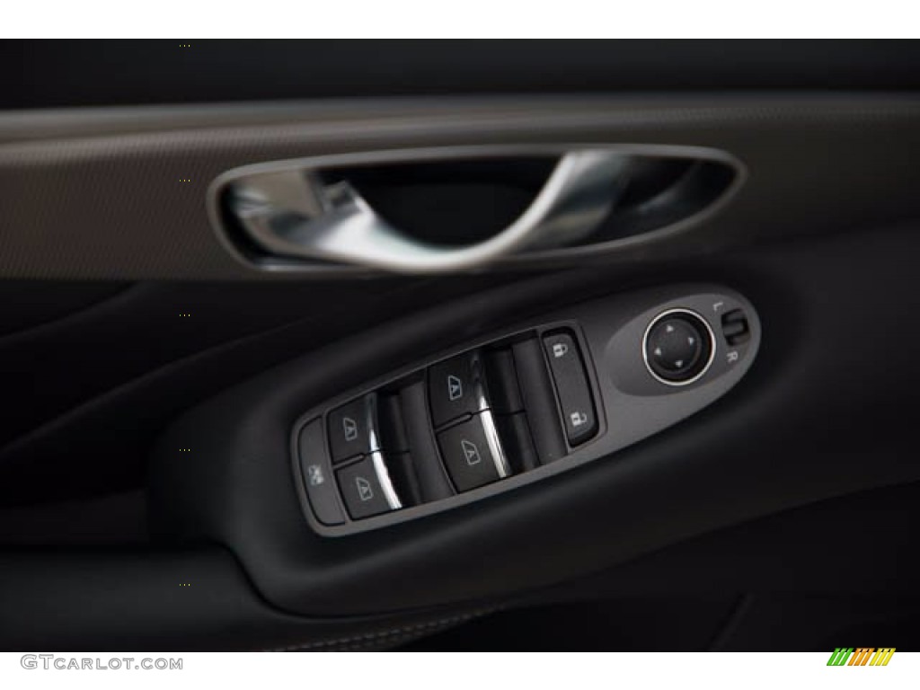 2017 Infiniti Q50 2.0t Graphite Door Panel Photo #139491279
