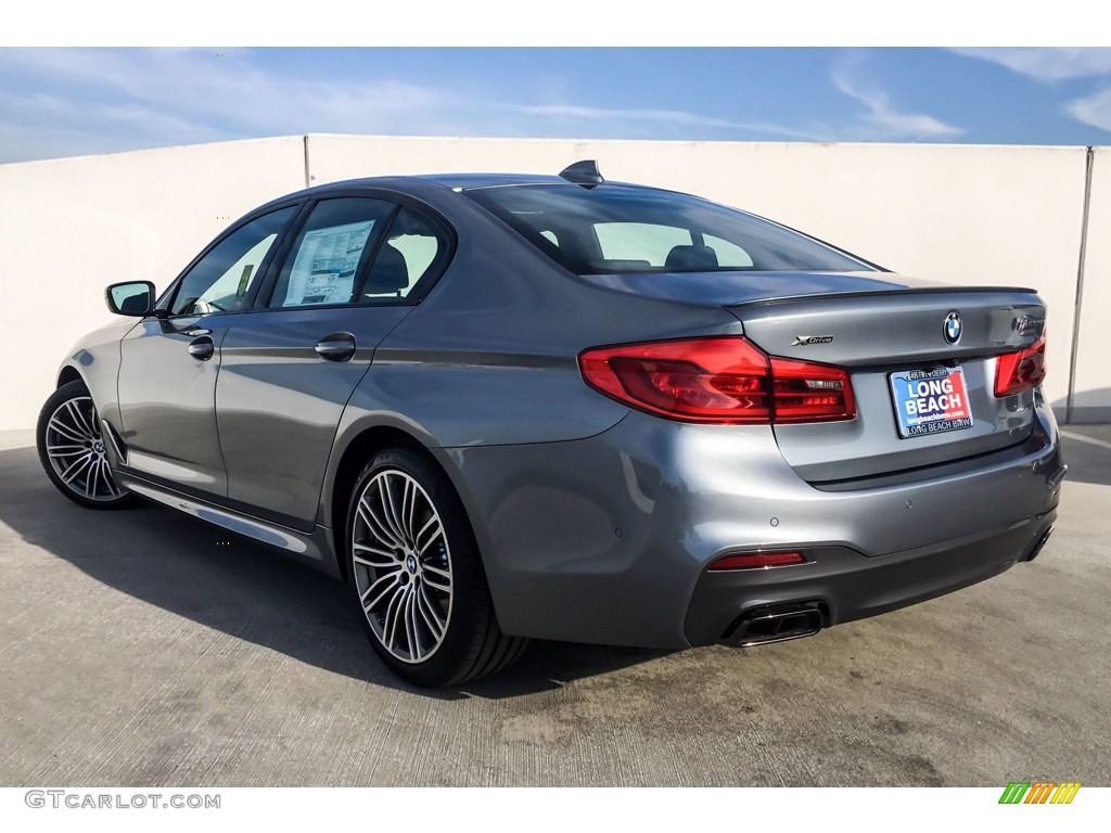 2019 5 Series M550i xDrive Sedan - Bluestone Metallic / Black photo #2