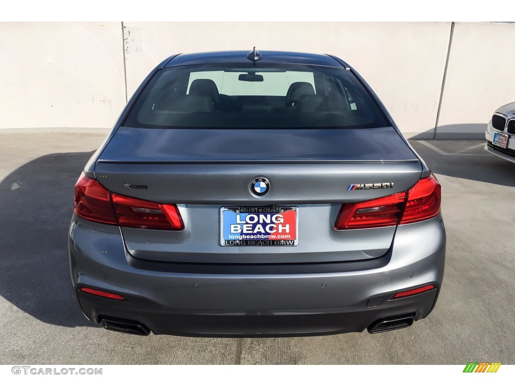 2019 5 Series M550i xDrive Sedan - Bluestone Metallic / Black photo #3