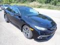 2020 Crystal Black Pearl Honda Civic Touring Sedan  photo #6