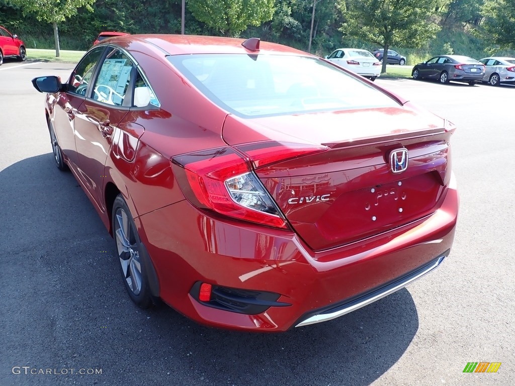 2020 Civic EX-L Sedan - Molten Lava Pearl / Black photo #4