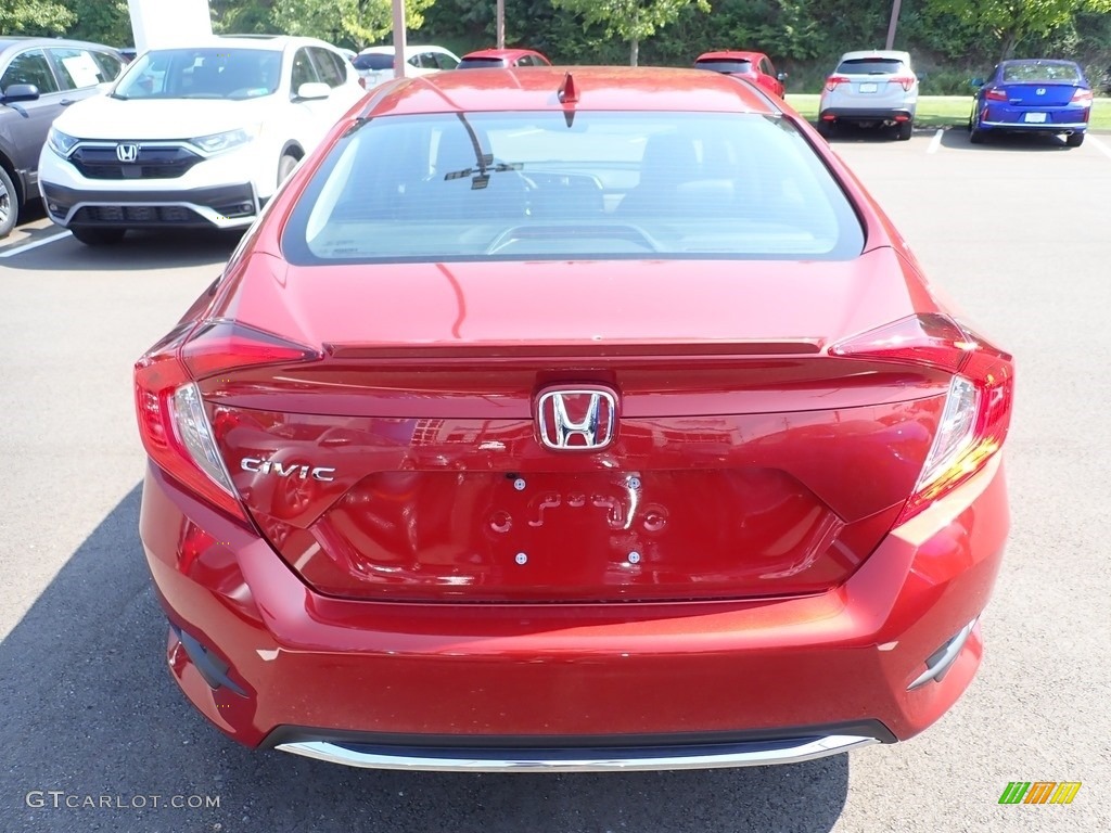 2020 Civic EX-L Sedan - Molten Lava Pearl / Black photo #5