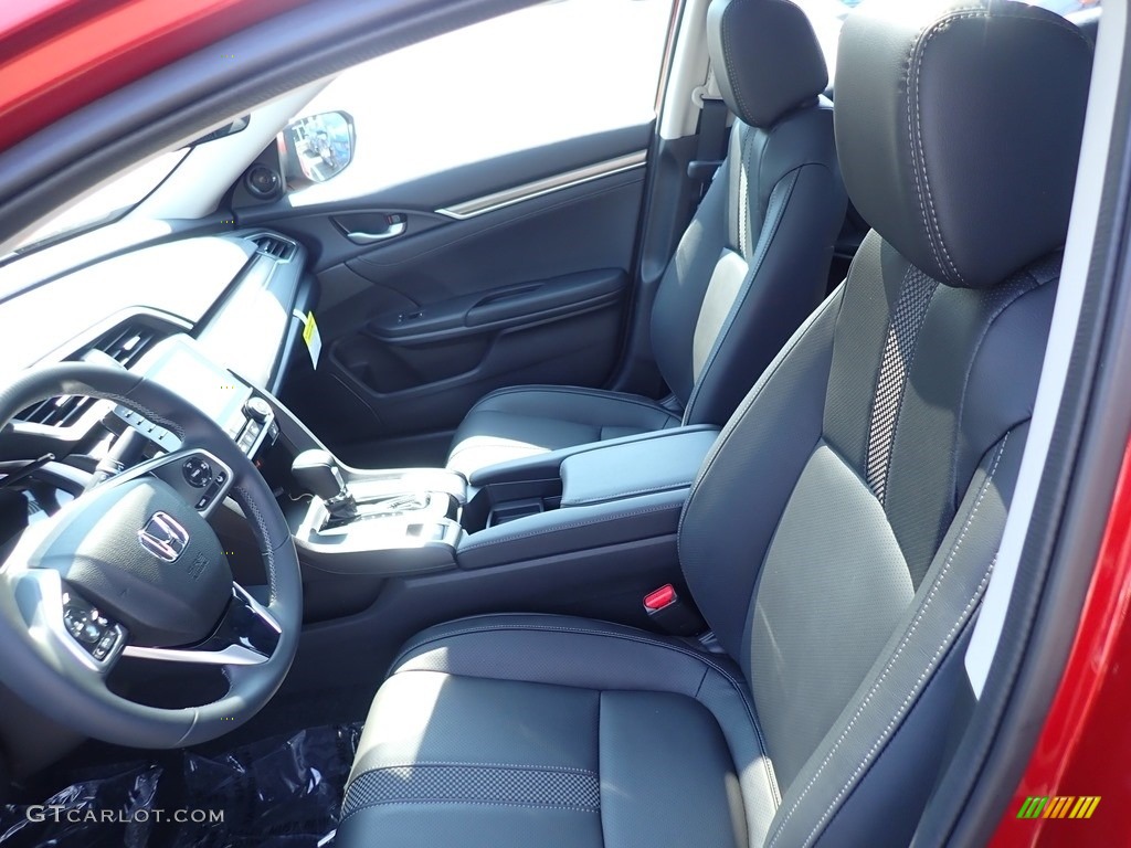 2020 Civic EX-L Sedan - Molten Lava Pearl / Black photo #9