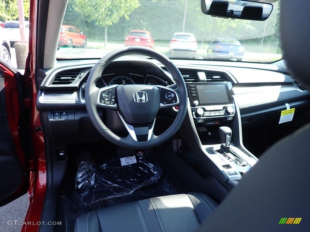 2020 Civic EX-L Sedan - Molten Lava Pearl / Black photo #11